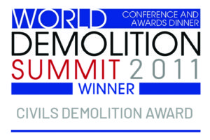 logo - world demolition summit 2011 winner for civils demolition award.